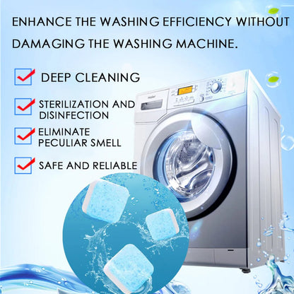 🔥 Powerful Washer Deep Cleaner Tablets – Eliminate Hidden Bacteria & Bad Smells Fast!